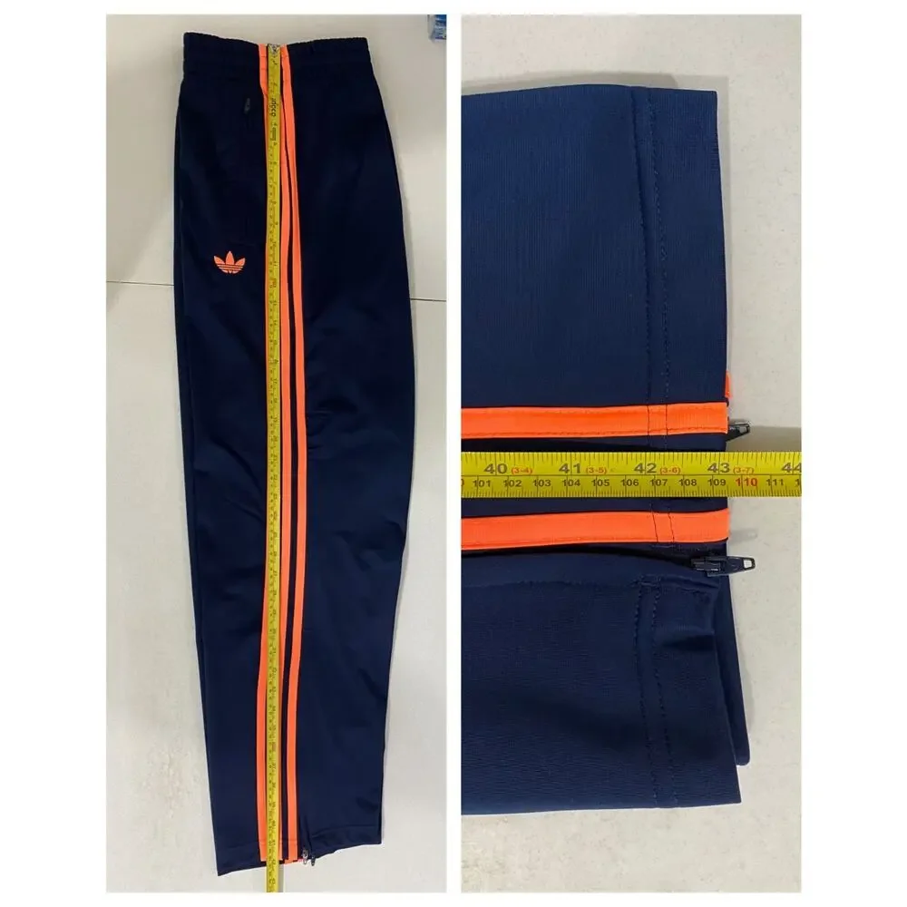 Adidas Originals Classic Firebird Tracksuit Indigo Lucid Orange Size 2XL